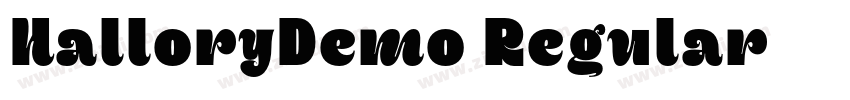 HalloryDemo Regular字体转换